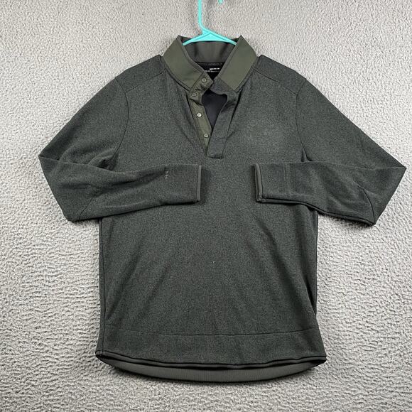 Under Armour Coldgear Henley Sweater Golf Men’s Medium Green Causal Workout - Picture 1 of 10